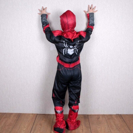 Fantasia Infantil Homem Aranha Filme Com Enchimento Músculos Crianças Top - Imagem 2