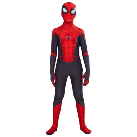 Fantasia Cosplay Heróis Infantil Homem Aranha Longe de Casa Eventos Festas - Imagem 4
