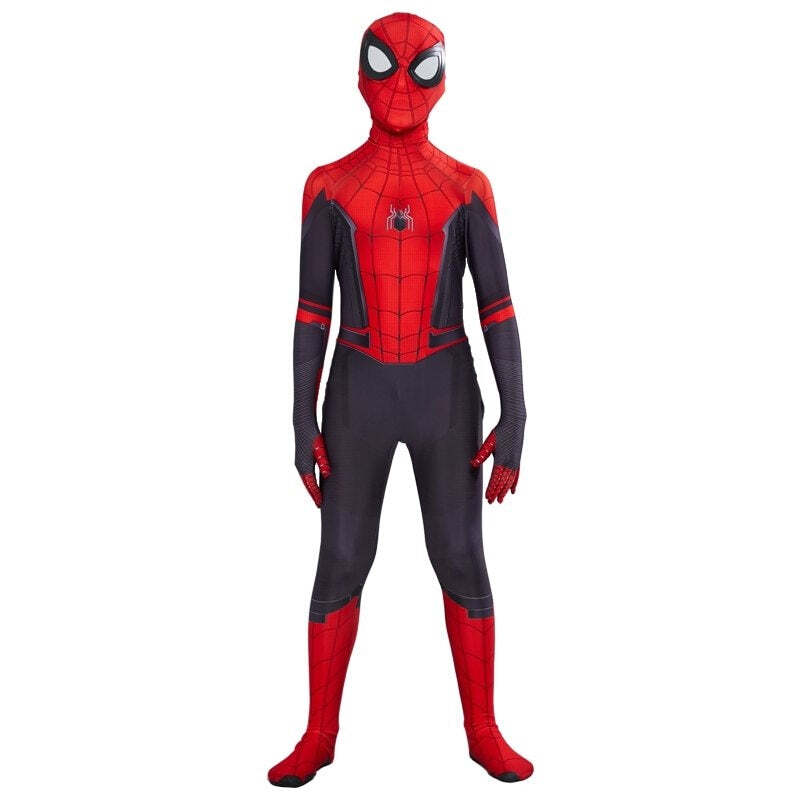 Fantasia Cosplay Heróis Infantil Homem Aranha Longe de Casa Eventos Festas - Imagem 4