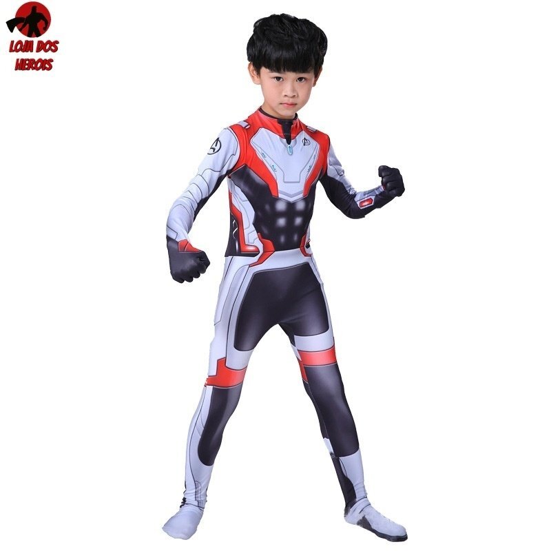 Fantasia Infantil Cosplay Heróis Traje Vingadores Ultimato Eventos Festas - Imagem 4