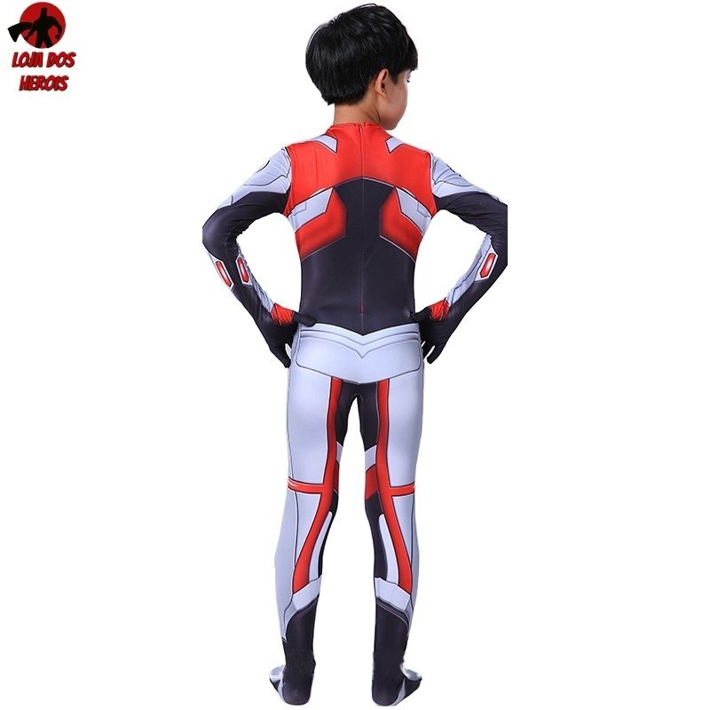 Fantasia Infantil Cosplay Heróis Traje Vingadores Ultimato Eventos Festas - Imagem 3