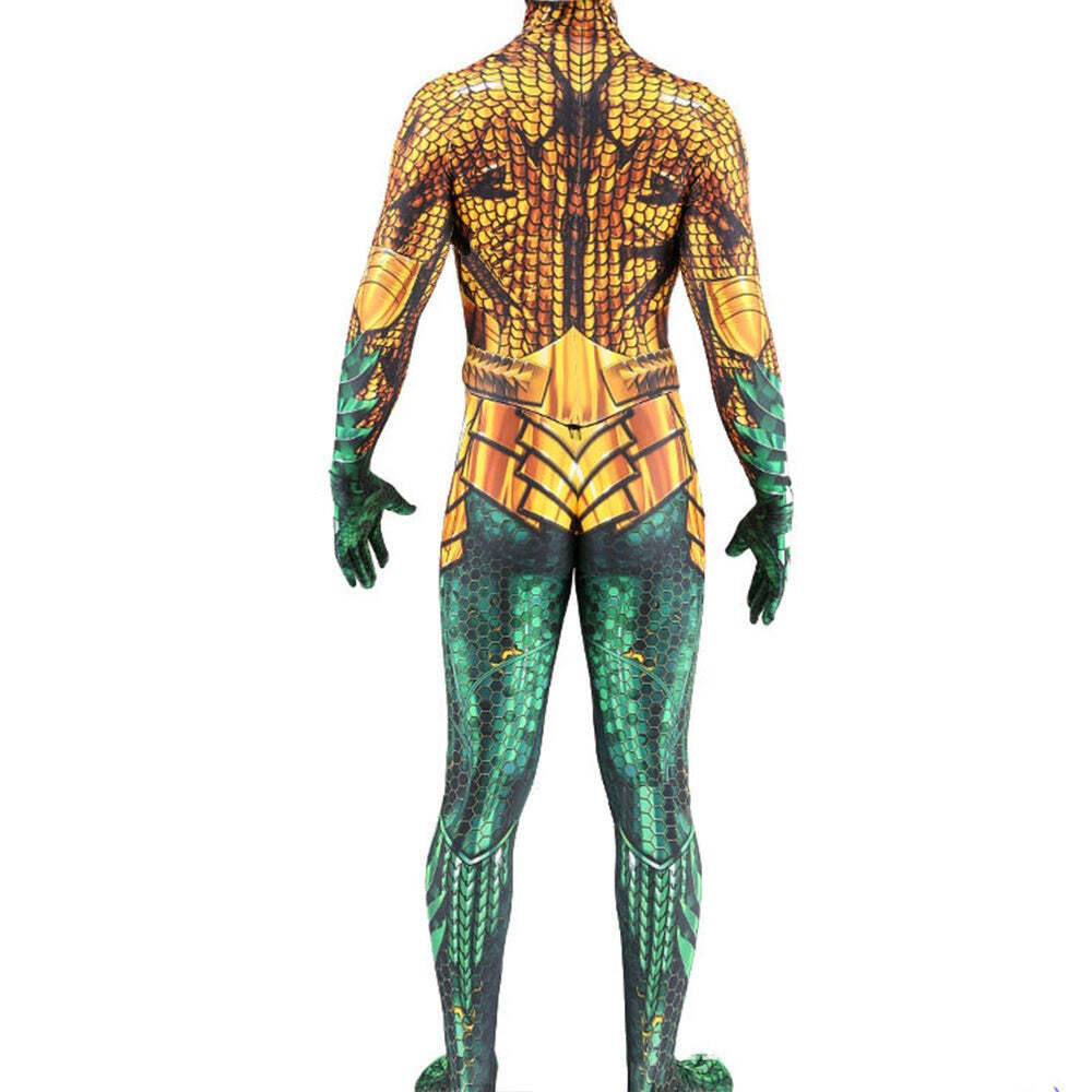 Fantasia Aquaman Heróis Filme liga da Justiça Jason Momoa Cosplay traje - Imagem 4