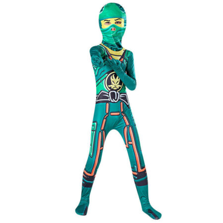 Fantasia Infantil Ninjago Power Cosplay Traje Completo Crianças Lego - Imagem 8