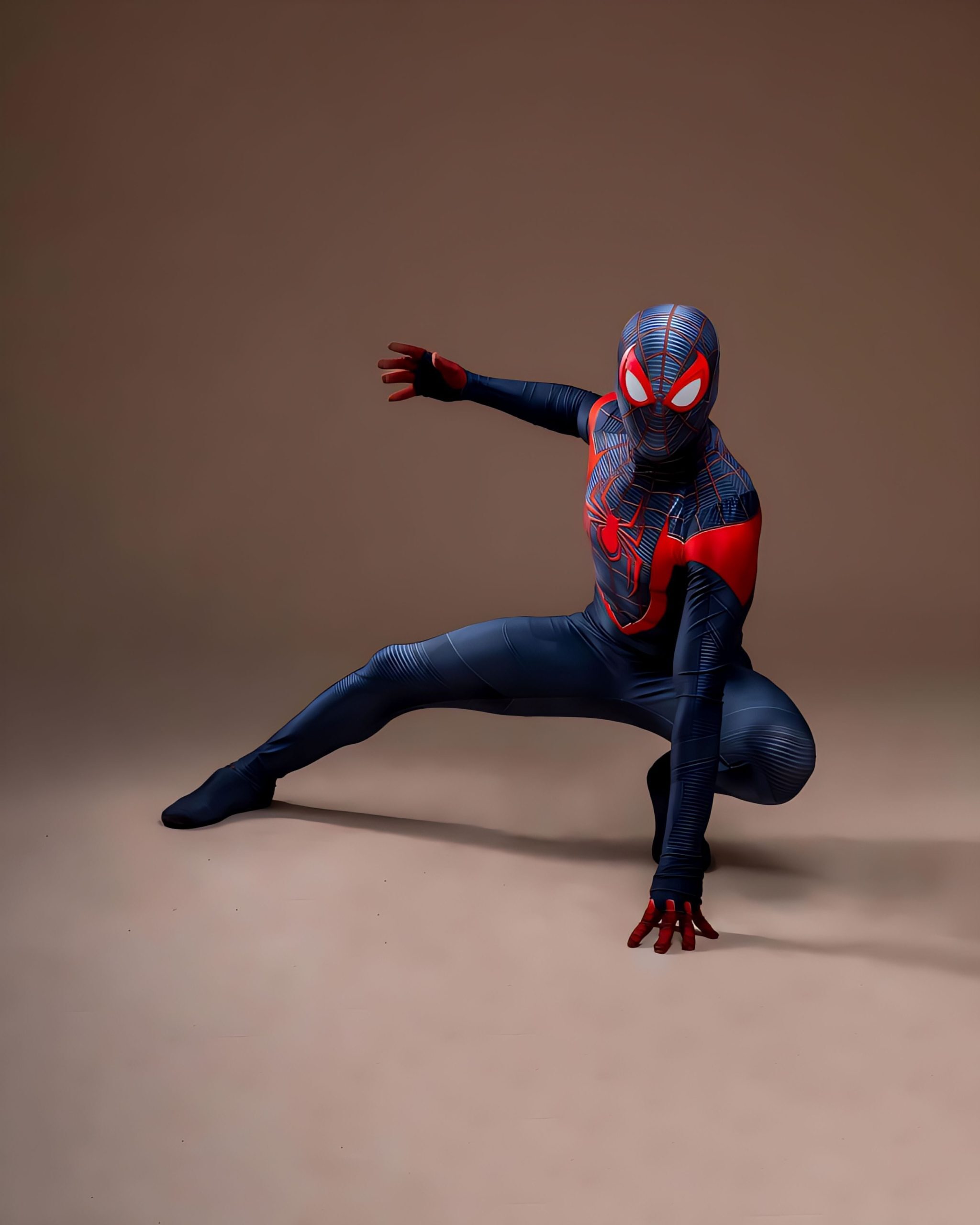 Fantasia Homem-Aranha Miles Morales Ultimate Game Traje Adulto Cosplay Luxo Profissional - Imagem 2