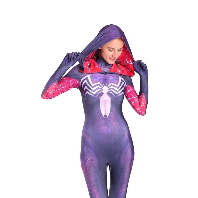 Fantasia Feminina Venom Adulto Cosplay Traje Luxo - Imagem 3