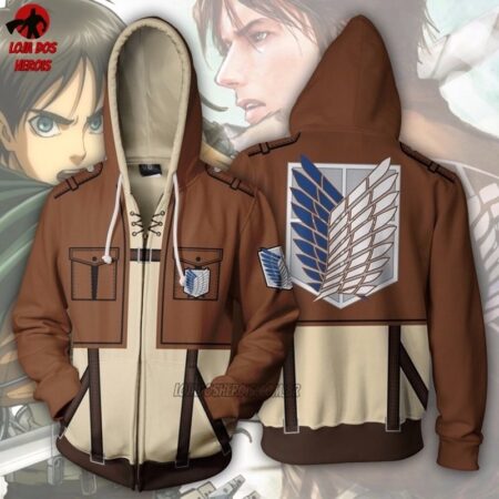 Blusa Jaqueta Casaco Eren Yeager - Attack On Titan