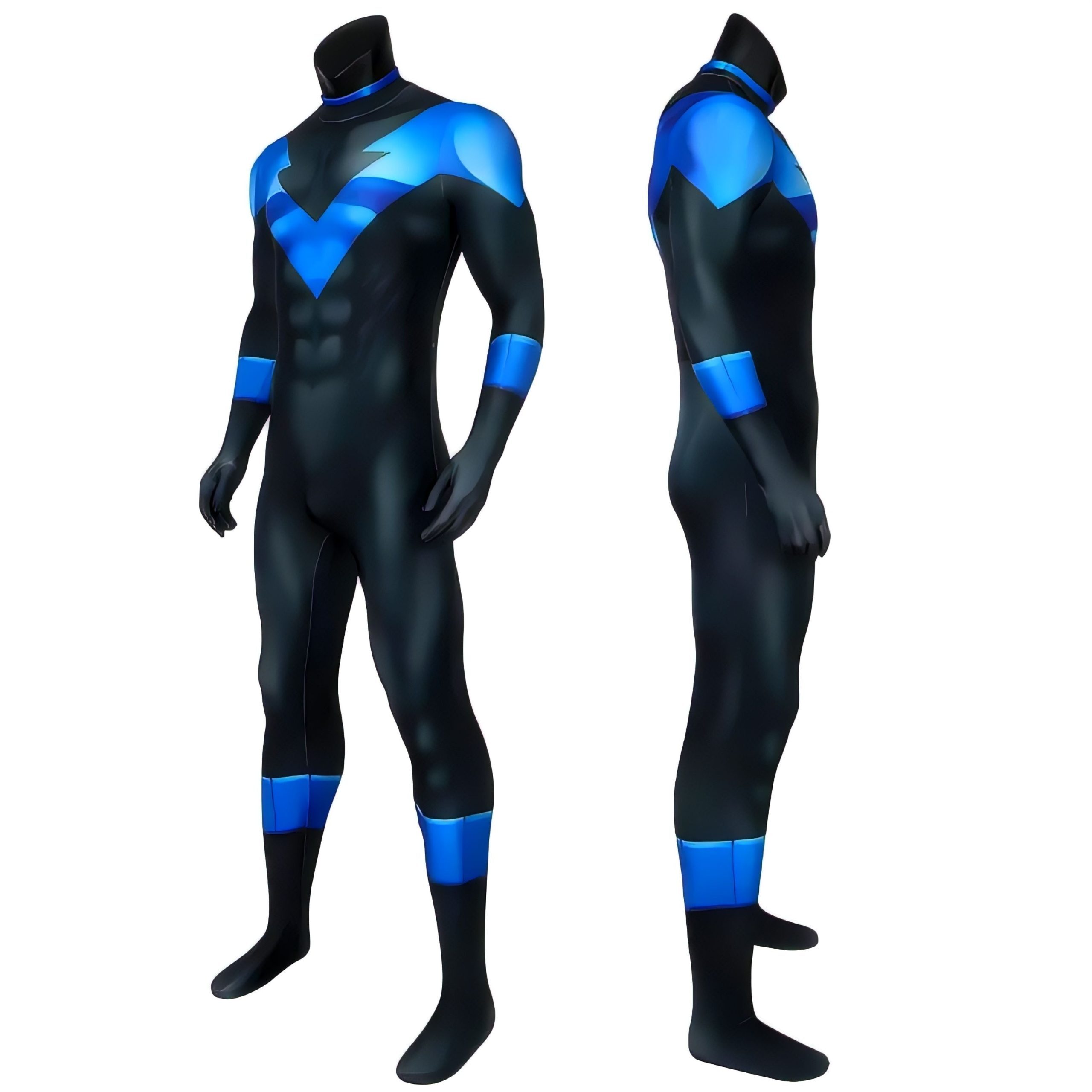 Fantasia Asa Noturna Dick Grayson Cosplay Adulto Traje Luxo Profissional - Imagem 2