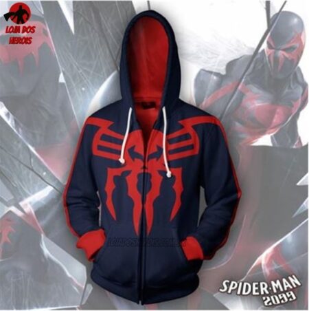 Blusa Jaqueta Casaco Homem Aranha Modelo 2099