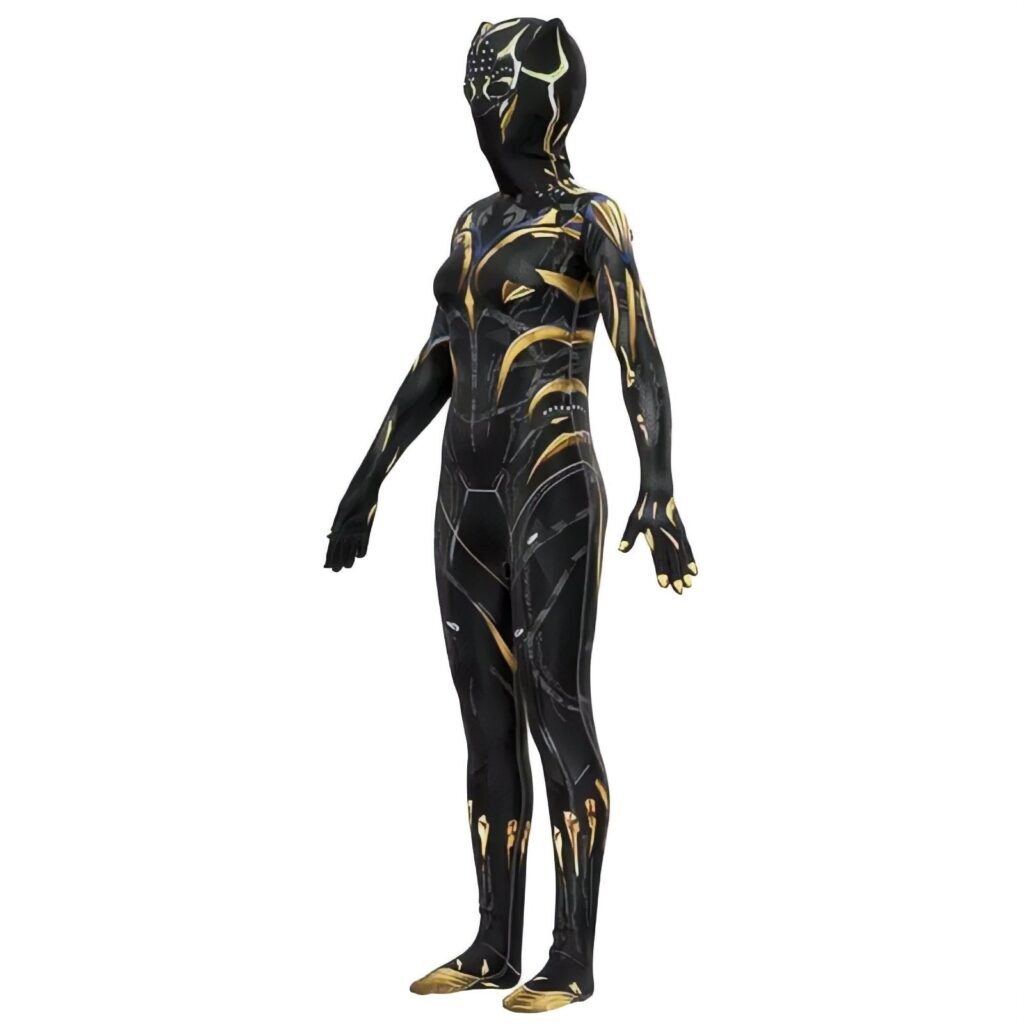 Fantasia Feminina Shuri Pantera Negra Wakanda Forever Traje Luxo Cosplay Mulheres - Imagem 4