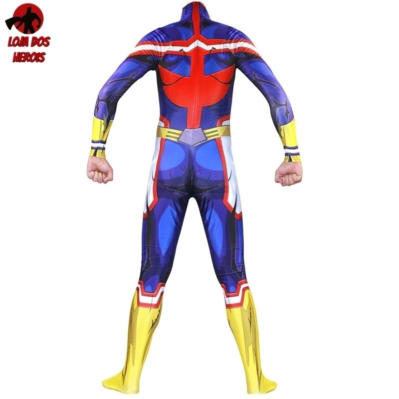 Fantasia Traje Cosplay Heróis All Might - My Hero Academia - Imagem 3