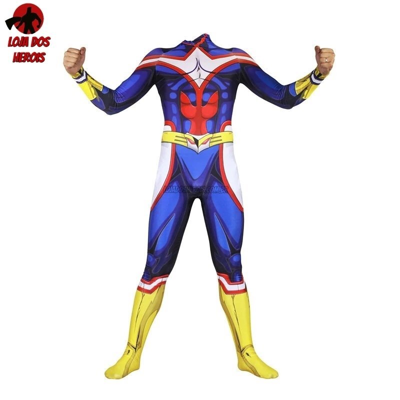 Fantasia Traje Cosplay Heróis All Might - My Hero Academia - Imagem 2