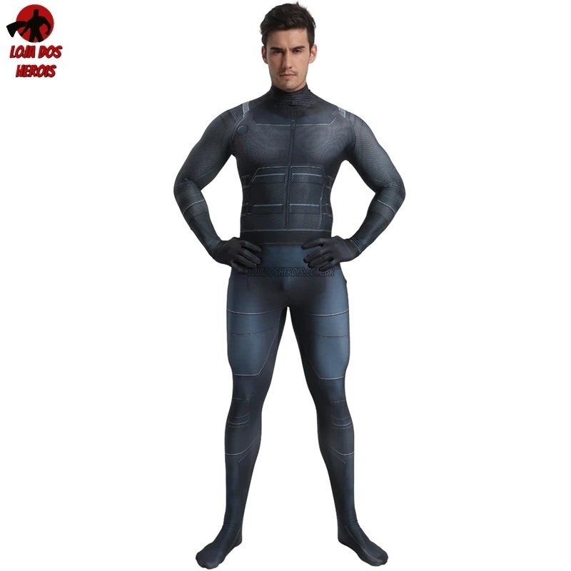 Fantasia Cosplay Heróis Masculina Homem Aranha Macaco Aranha Longe de Casa - Imagem 4
