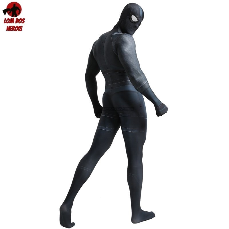 Fantasia Cosplay Heróis Masculina Homem Aranha Macaco Aranha Longe de Casa - Imagem 2