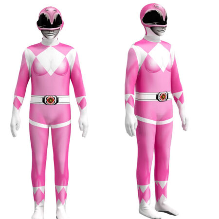 Fantasia Infantil Power Rangers Clássico Cosplay Traje Completo Festas Aniversários - Imagem 6