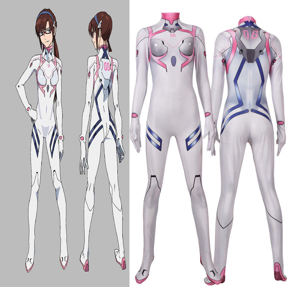 Fantasia Feminina Asuka Shinji Neon Genesis Evangelion Anime Cosplay Traje Luxo - Imagem 3