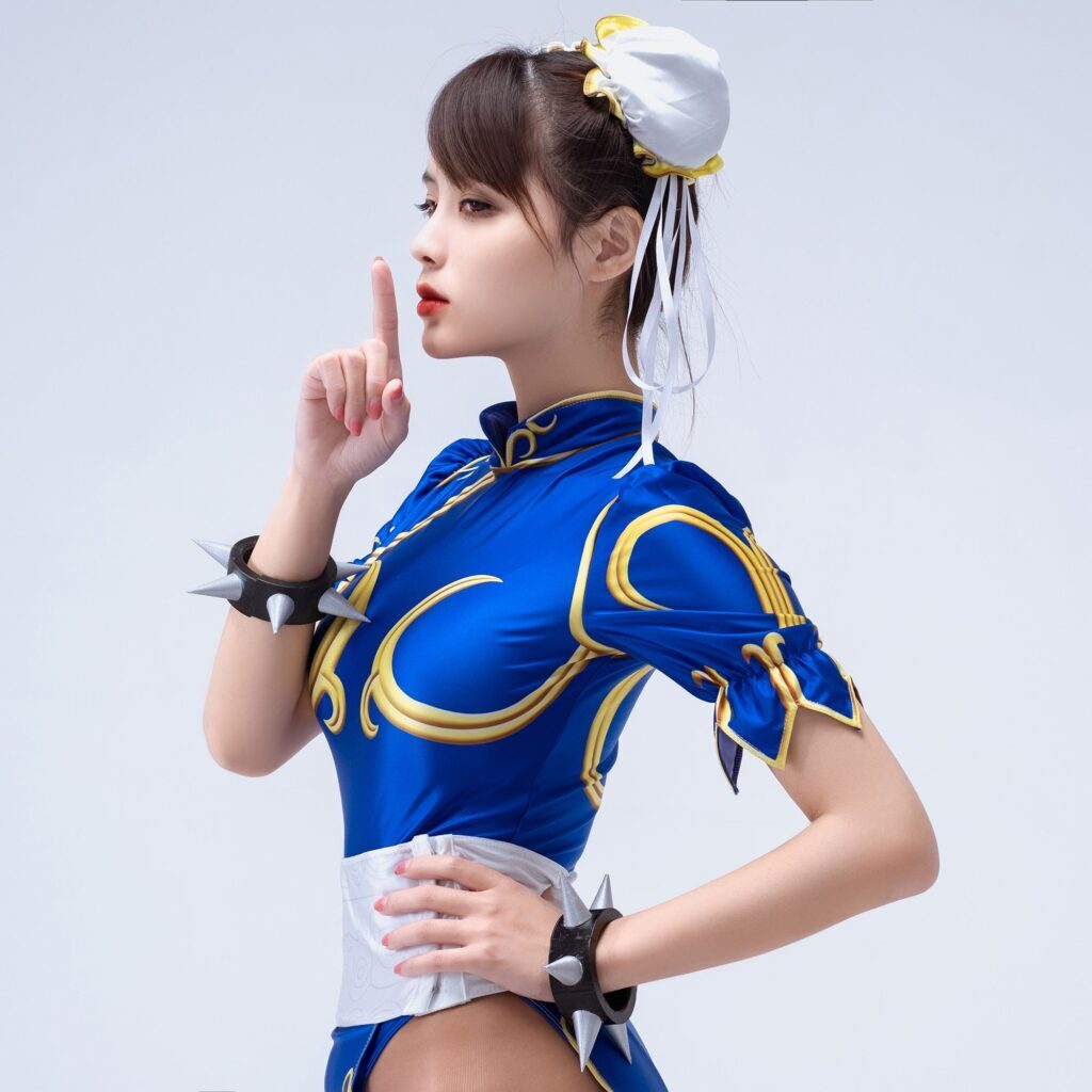 Fantasias Chun Li Street Fighter Jogo Game Anime Cosplay Profissional - Imagem 2