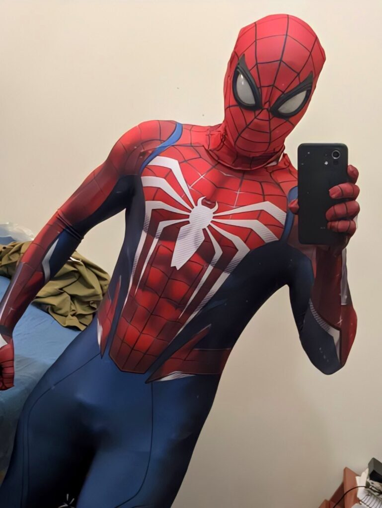 Fantasia Homem-Aranha Spider-Man Game PS5 Cosplay Traje Luxo Profissional - Imagem 2