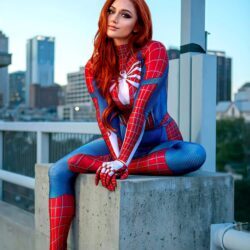 Fantasia Homem Aranha PS4 Game Jogo Adulto Cosplay traje spiderman Feminina Mary jane