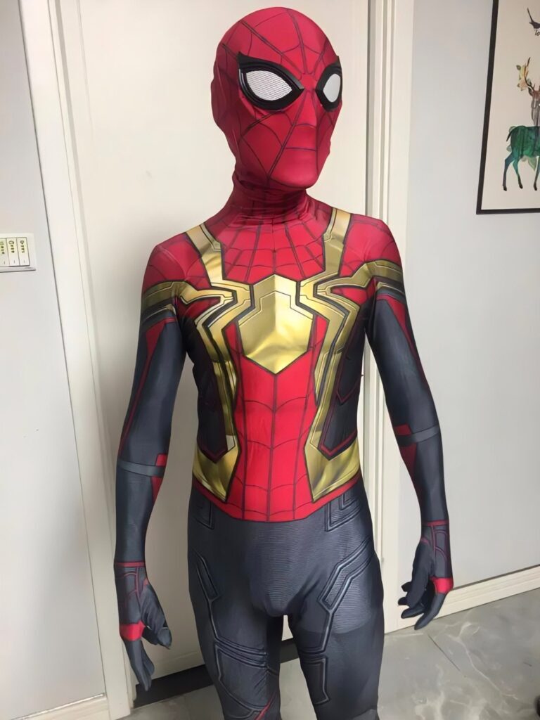 Fantasia Homem-Aranha Ferro Sem Volta Para Casa Filme Adulto Cosplay Traje Luxo - Imagem 3