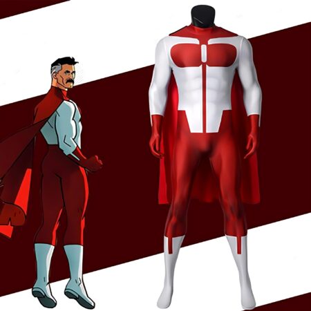 Fantasia Omni-Man Invencível Adulto Cosplay Traje Luxo