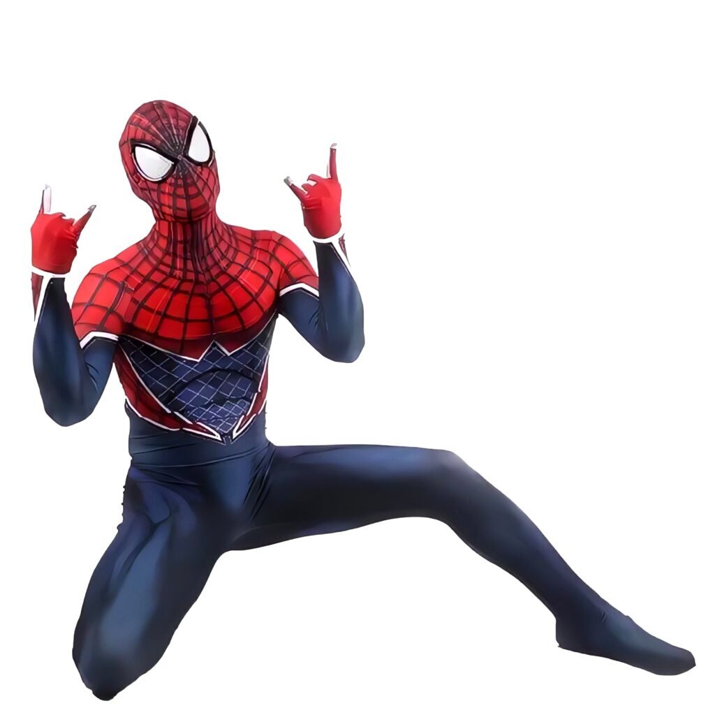 Fantasia Homem-Aranha Spider Punk Game Cosplay Traje Luxo Profissional - Imagem 3