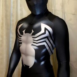 Fantasia Venom Tobey Maguire Homem-Aranha Adulto Cosplay Luxo Profissional