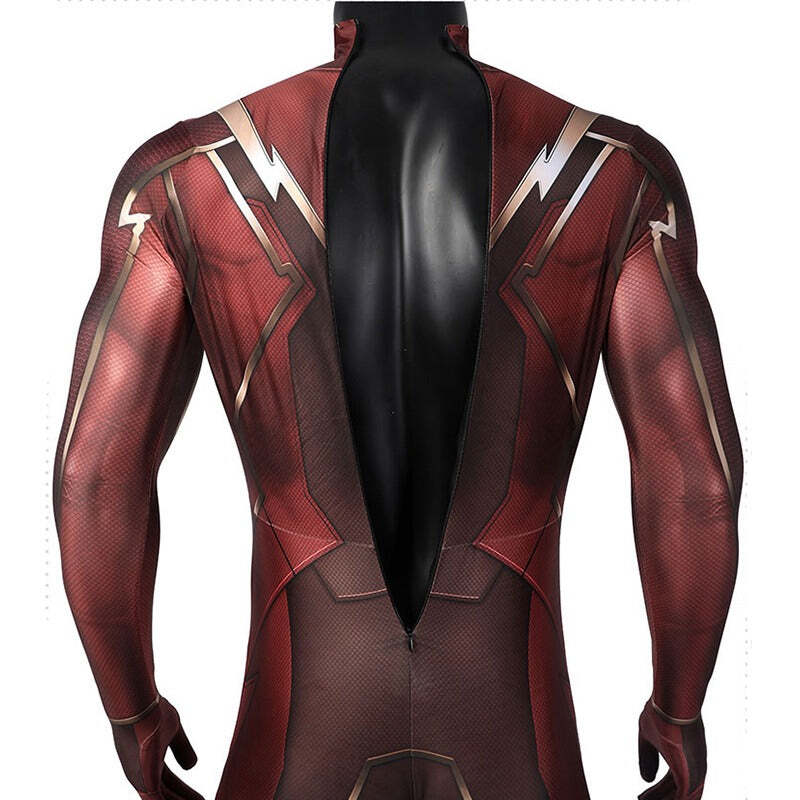 Fantasia Flash Liga Da Justiça Adulto Cosplay Traje Luxo - Imagem 5