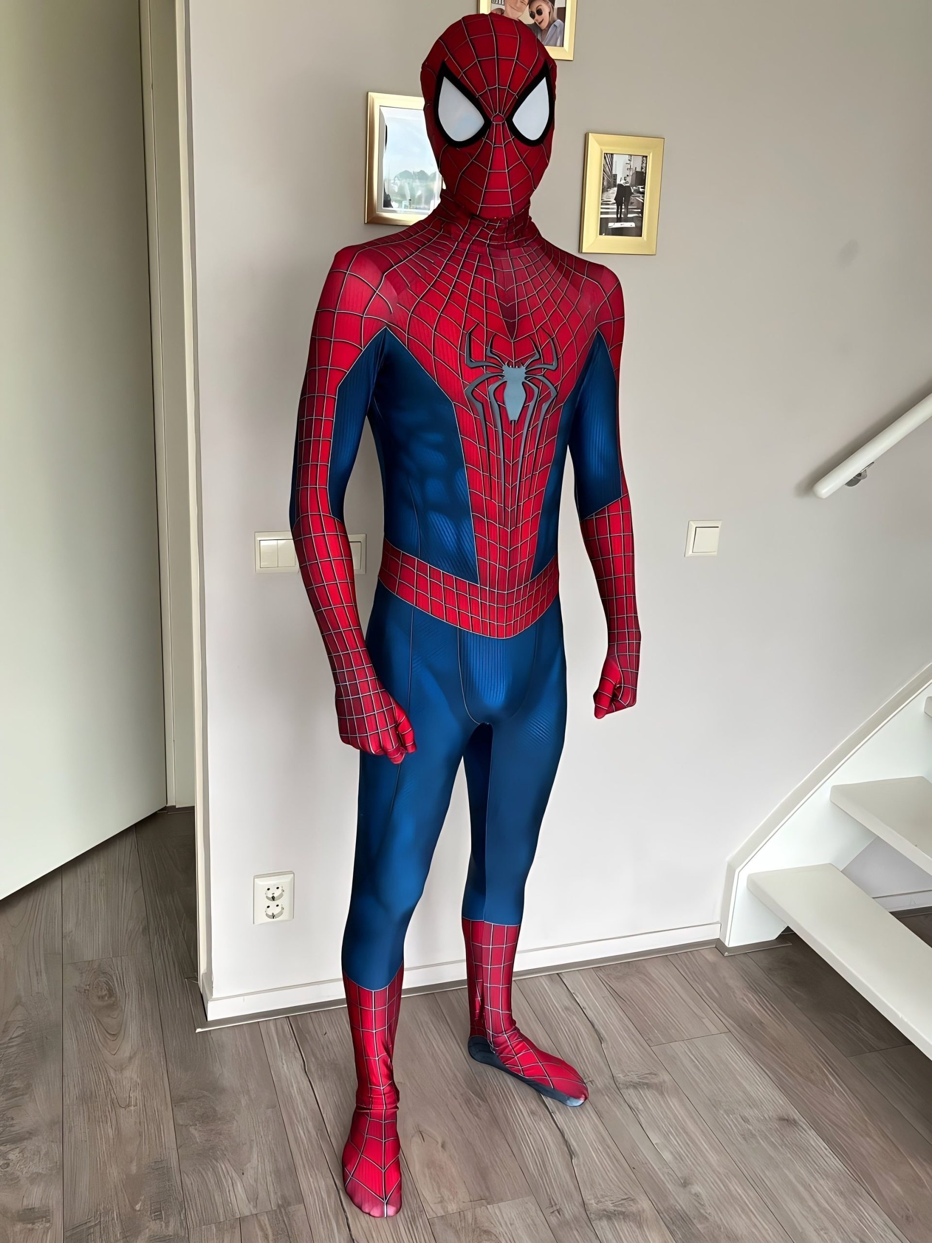Fantasia Homem-Aranha Andrew Garfield TASM Cosplay Traje Luxo Profissional - Imagem 3