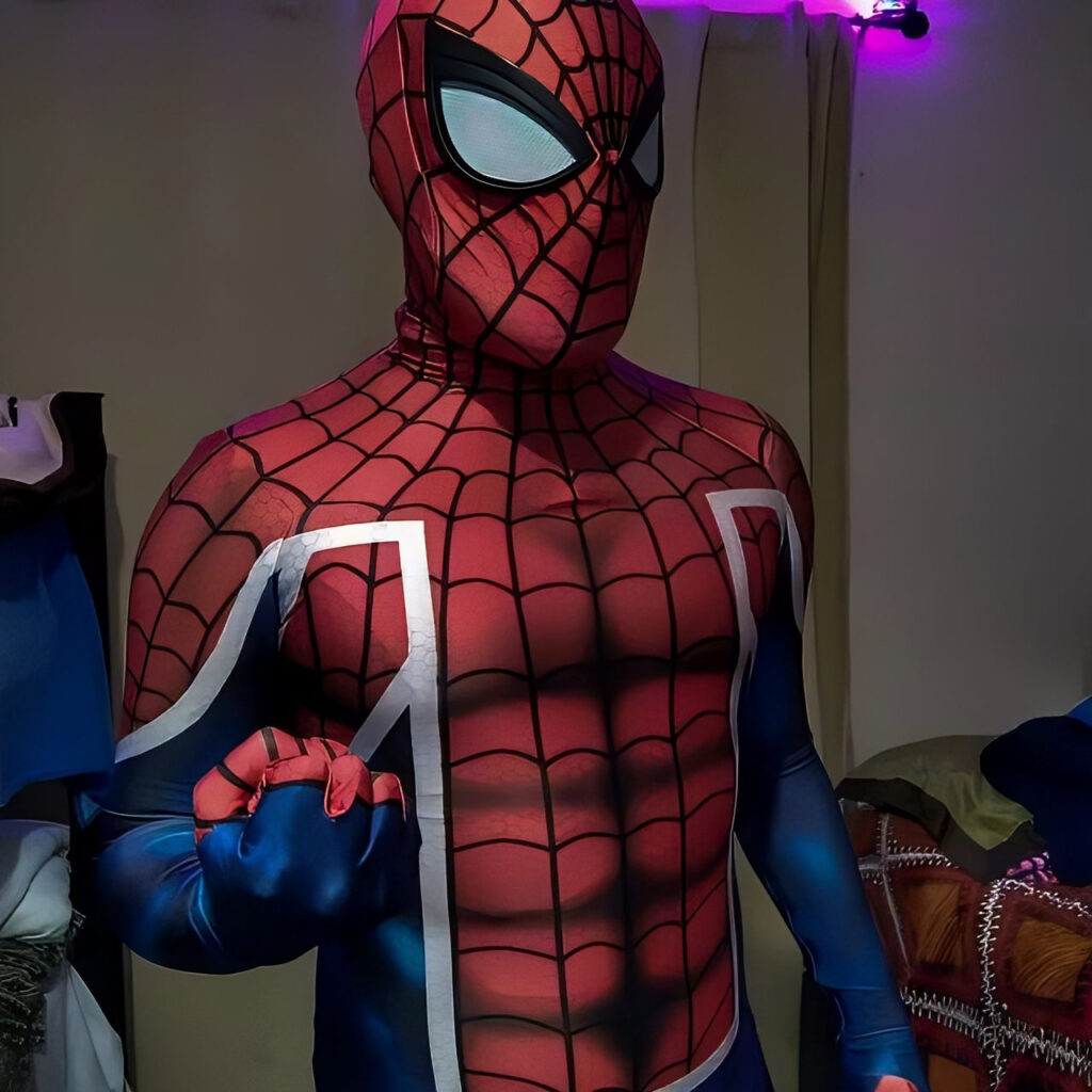 Fantasia Homem-Aranha Britânico Cosplay Traje Luxo Profissional - Imagem 2