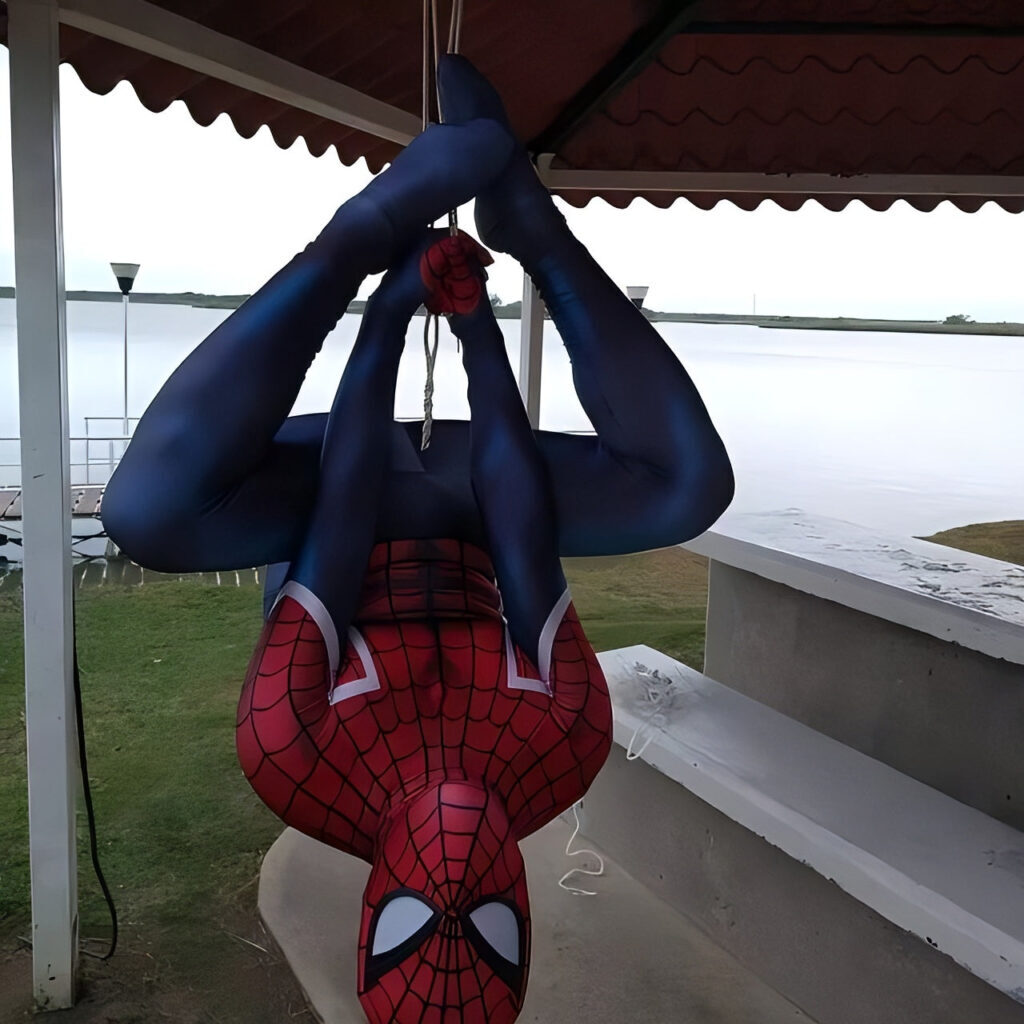 Fantasia Homem-Aranha Britânico Cosplay Traje Luxo Profissional - Imagem 3