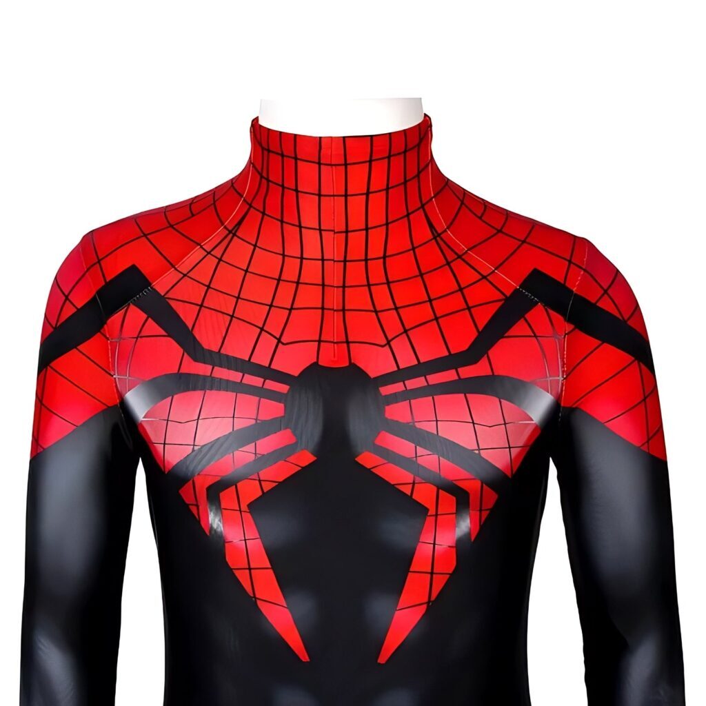 Fantasia Cosplay Infantil Homem Aranha Superior Traje Luxo Profissional - Imagem 3