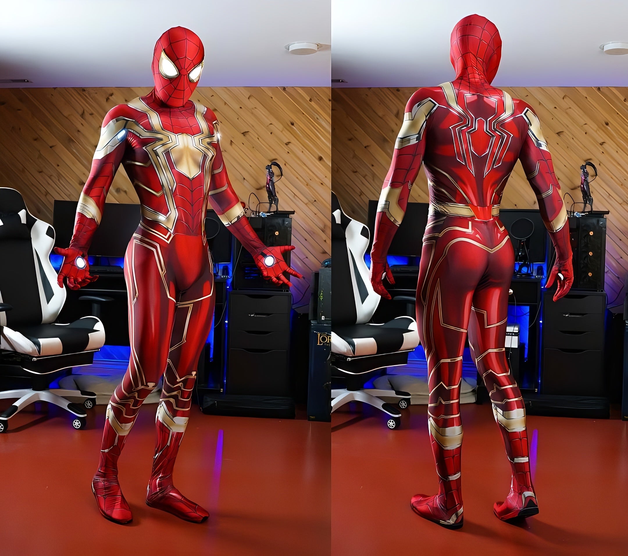 Máscara Cosplay Espetacular Homem Aranha Desenho Fantasia Realista Top