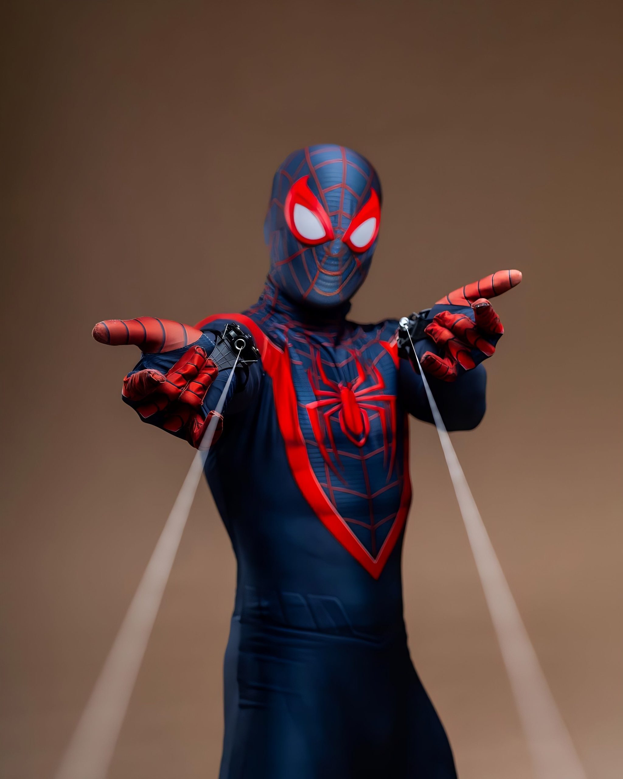 Fantasia Homem-Aranha Miles Morales Ultimate Game Traje Adulto Cosplay Luxo Profissional - Imagem 4