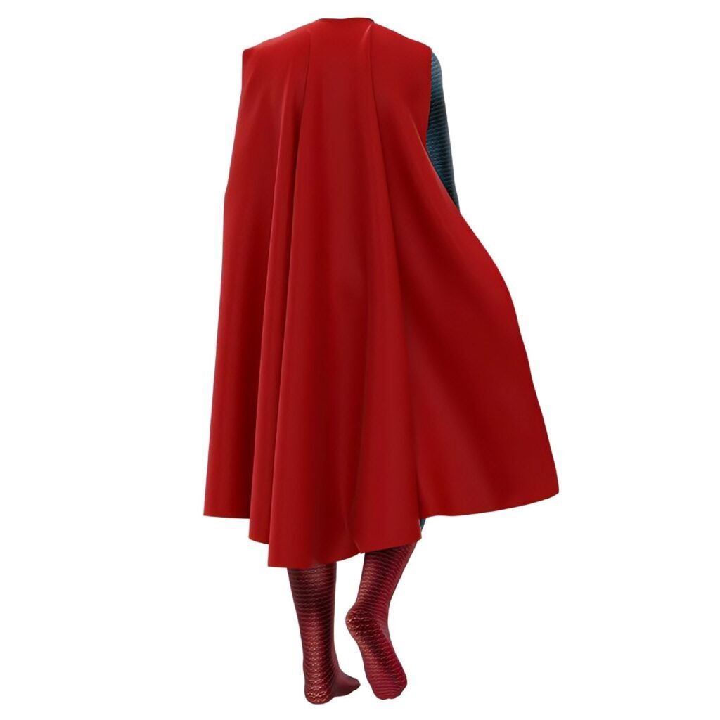Fantasia Cosplay Infantil Superman Liga Da Justiça Traje Luxo Profissional - Imagem 3