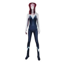 Fantasia Feminina Spider Gwen Versão Filme Adulto Cosplay Traje Luxo