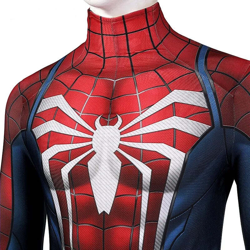 Fantasia Homem-Aranha Spider-Man Game PS5 Cosplay Traje Luxo Profissional - Imagem 8