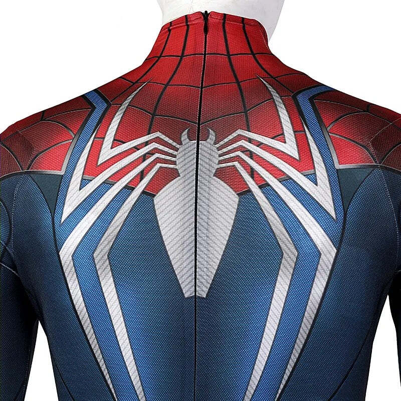 Fantasia Homem-Aranha Spider-Man Game PS5 Cosplay Traje Luxo Profissional - Imagem 9