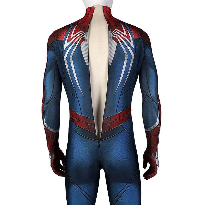 Fantasia Homem-Aranha Spider-Man Game PS5 Cosplay Traje Luxo Profissional - Imagem 10