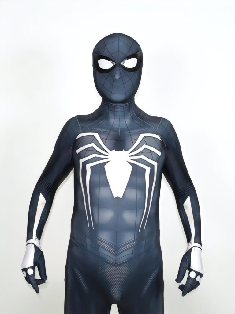 Fantasia Homem-Aranha Black Ps4 Game Cosplay Traje Luxo Profissional - Imagem 6