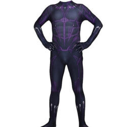 Fantasia Masculina Pantera Negra Filme Cosplay Traje Luxo