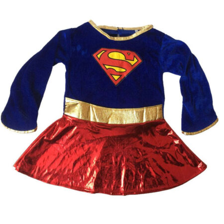 Fantasia Infantil Supergirl Completa Cosplay Meninas Traje Supermoça - Imagem 2