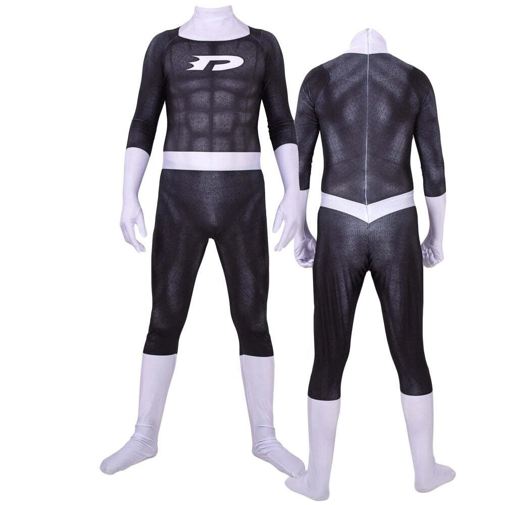 Fantasia Masculina Danny Phantom Adulto Cosplay Traje Luxo - Imagem 5
