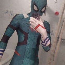 Fantasia Masculina Midoriya Homem Aranha Adulto Cosplay Traje Luxo