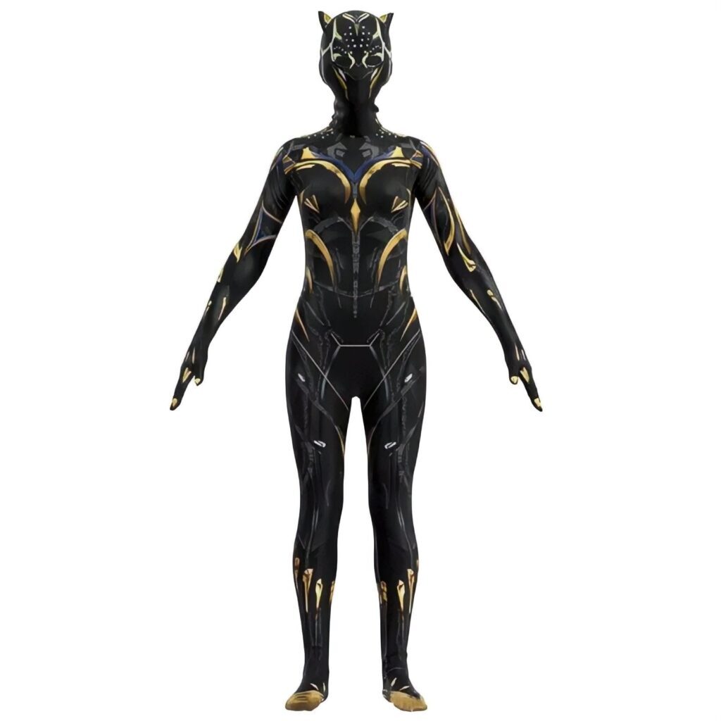 Fantasia Feminina Shuri Pantera Negra Wakanda Forever Traje Luxo Cosplay Mulheres - Imagem 2
