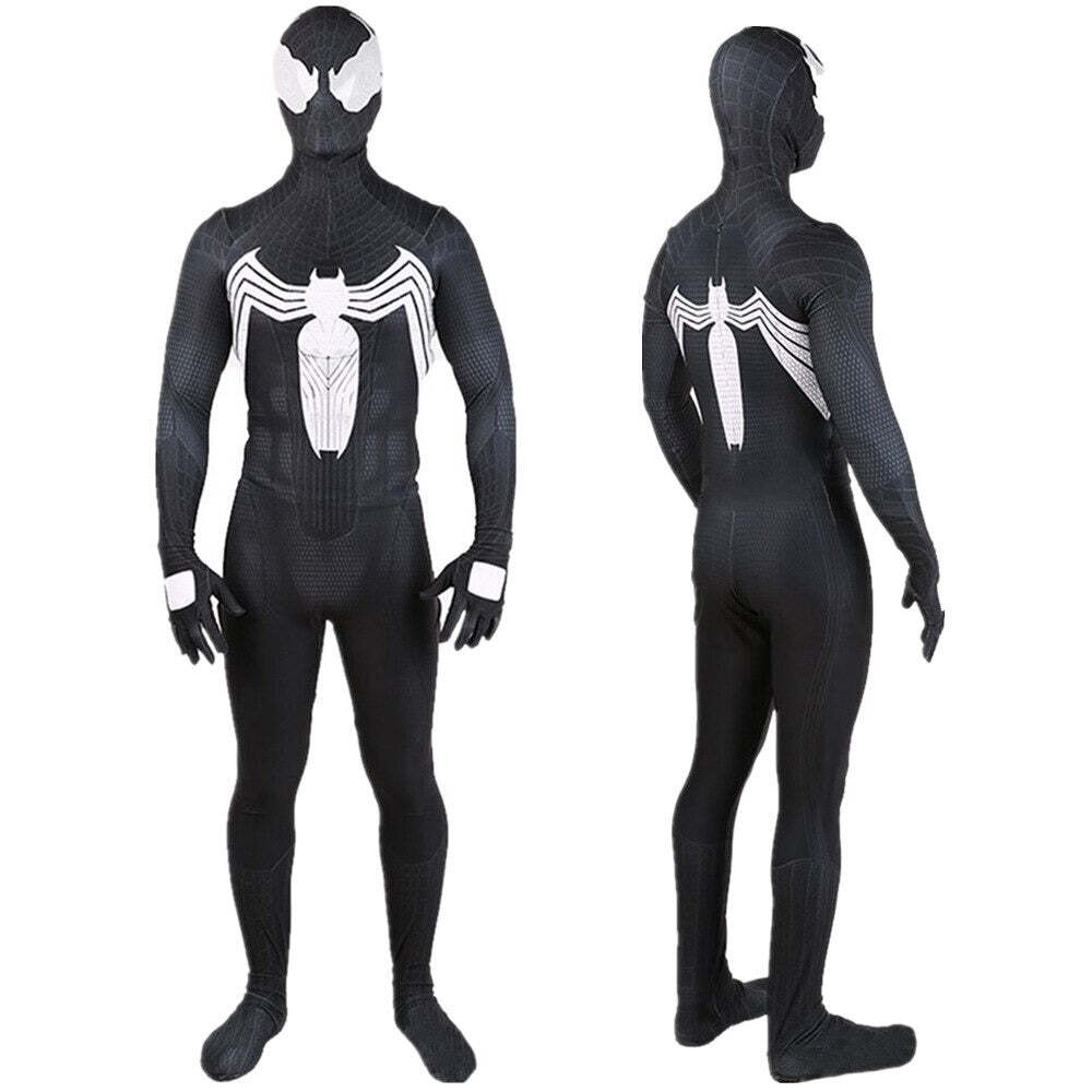 Fantasia Venom Eddie Brock Adulto Cosplay Traje Luxo Profissional - Imagem 2