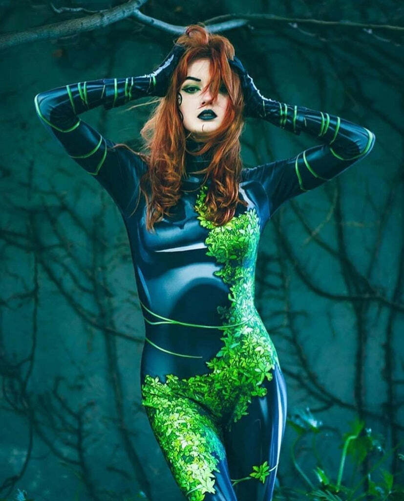 Fantasia Hera Venenosa Cosplay Feminino Luxo Traje Profissional - Imagem 2