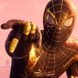 Fantasia Homem-Aranha Miles Morales Game Ps5 Cosplay Traje Luxo Profissional