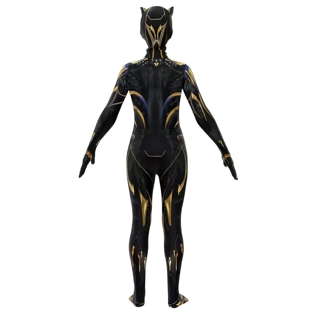 Fantasia Feminina Shuri Pantera Negra Wakanda Forever Traje Luxo Cosplay Mulheres - Imagem 3