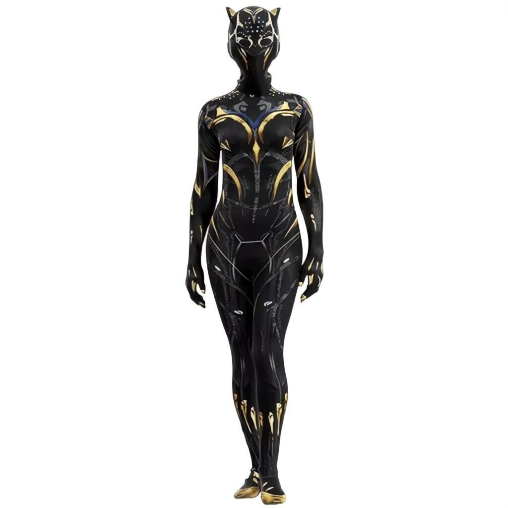 Fantasia Feminina Shuri Pantera Negra Wakanda Forever Traje Luxo Cosplay Mulheres - Imagem 5
