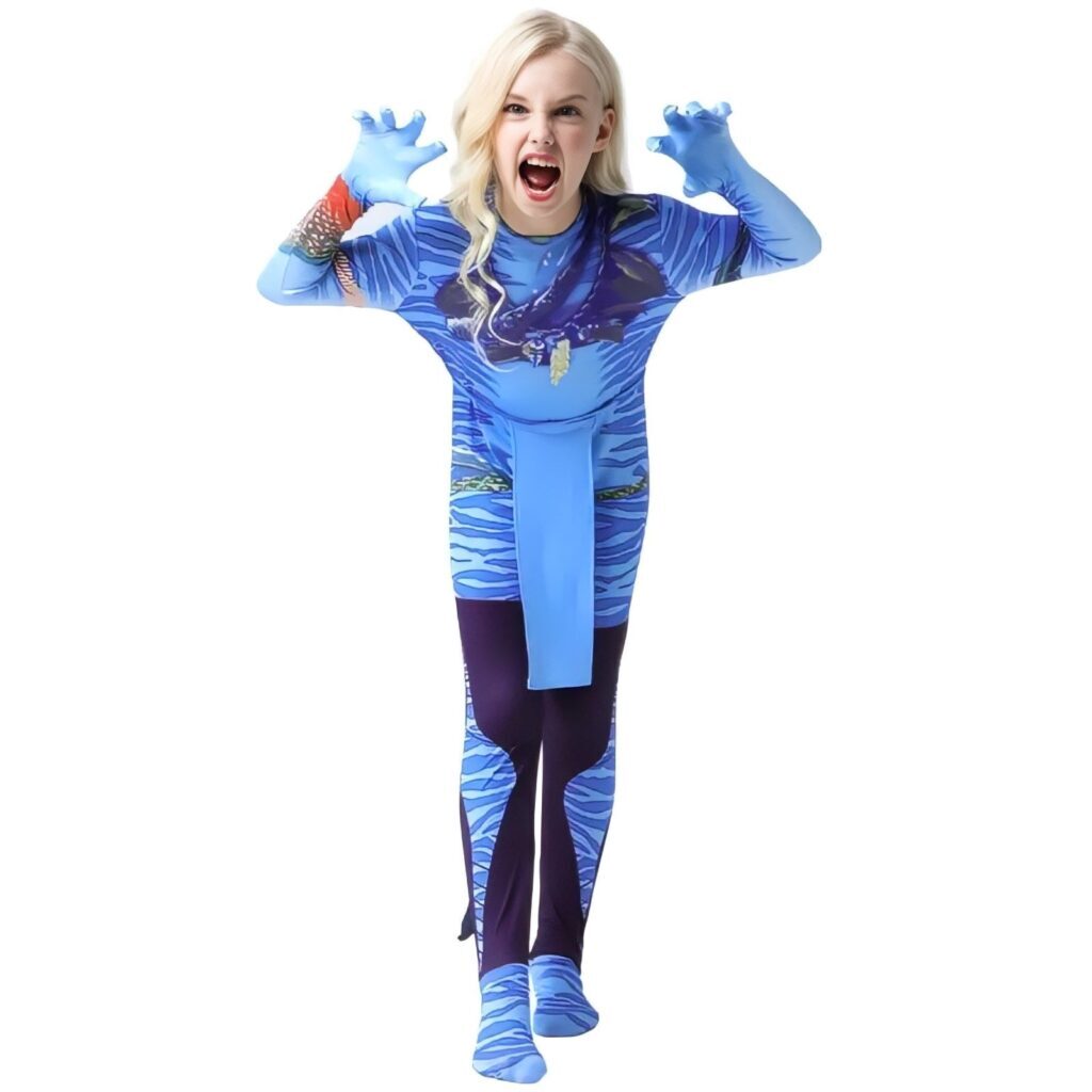 Fantasia Infantil Feminina Avatar Filme Cosplay Traje Luxo Crianças
